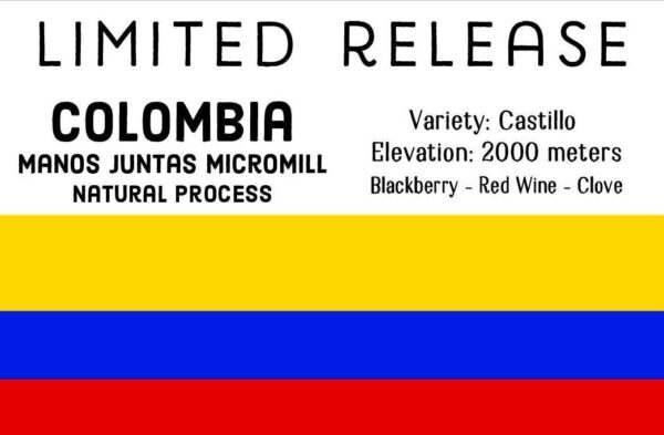 LIMITED RELEASE: COLOMBIA - MANOS JUNTAS MICROMILL - NATURAL PROCESS